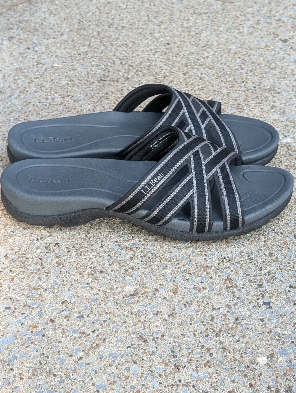 L.L. Bean Womens Boothbay Slides Size 8
